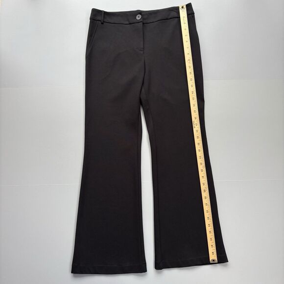 Ozai N Ku Women XL Flared Leg Pants Black Stretchy Full Length Side Pockets - Picture 5 of 10